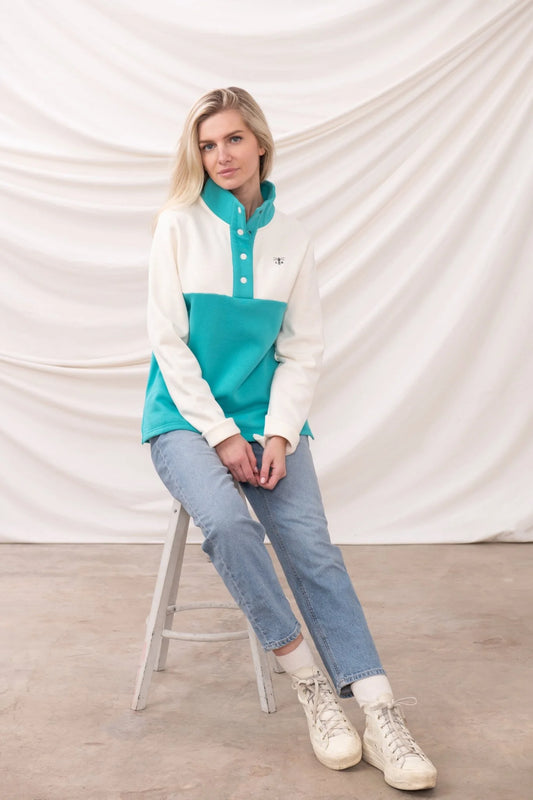 Lighthouse Haven Jersey - Coconut Soft Teal