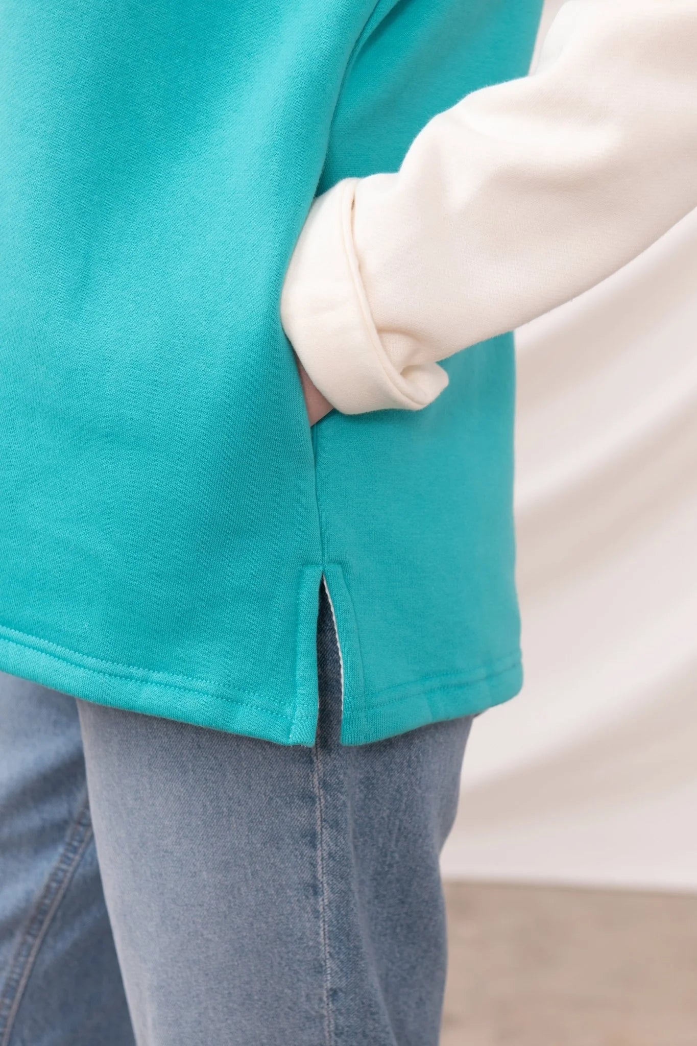 Lighthouse Haven Jersey - Coconut Soft Teal