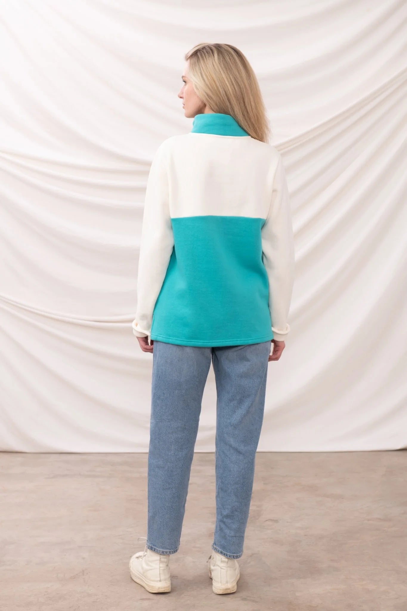 Lighthouse Haven Jersey - Coconut Soft Teal