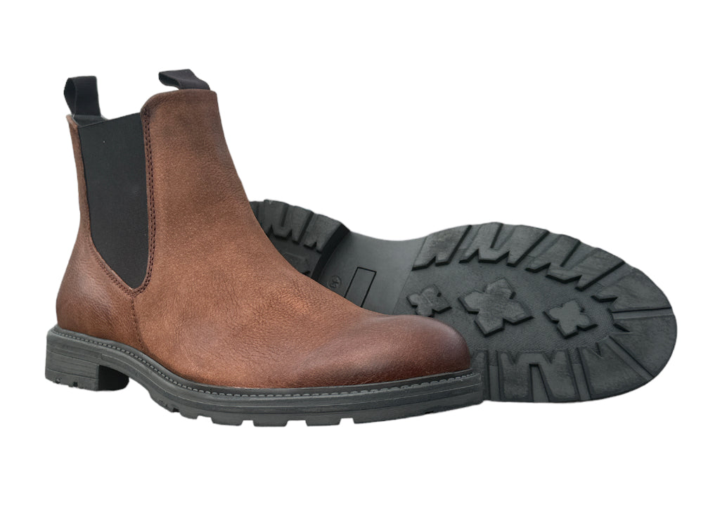 Corrib Mens Norton Chelsea Cognac Leather Boots - Non Safety