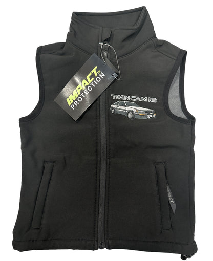 Kids Impact Black Softshell Bodywarmer – Twin Cam 16v