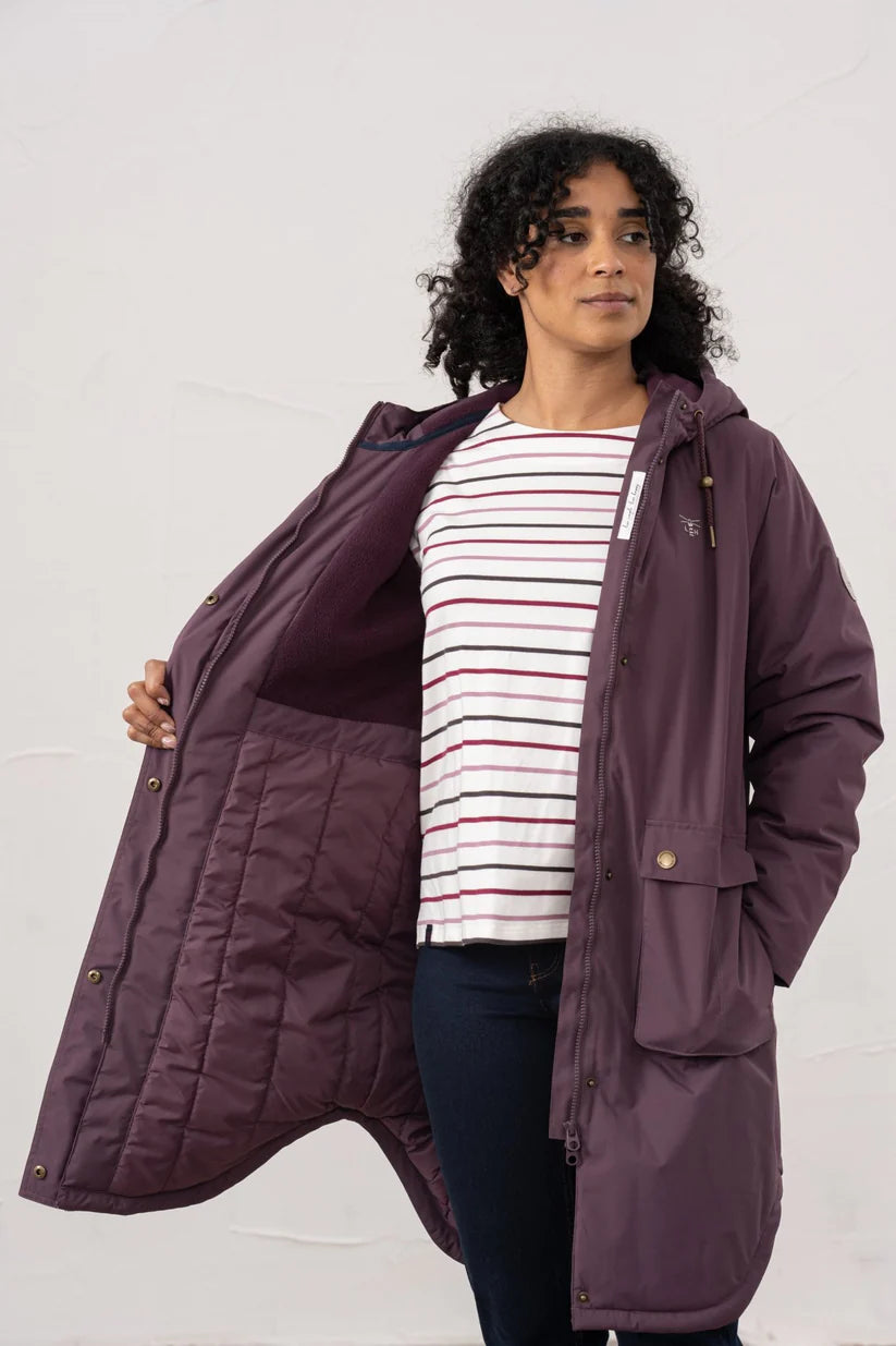Lighthouse Imogen Coat in Cranberry