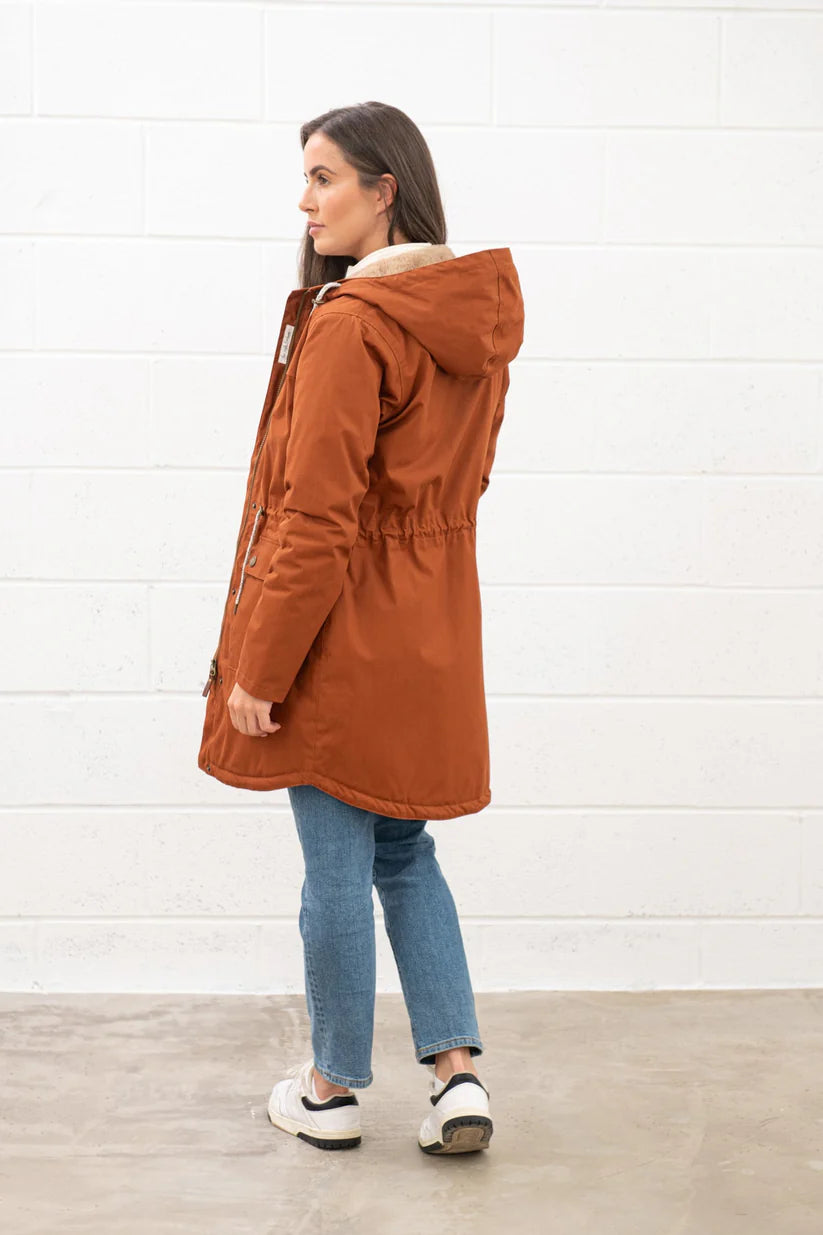 Lighthouse Isobel Coat in Rust