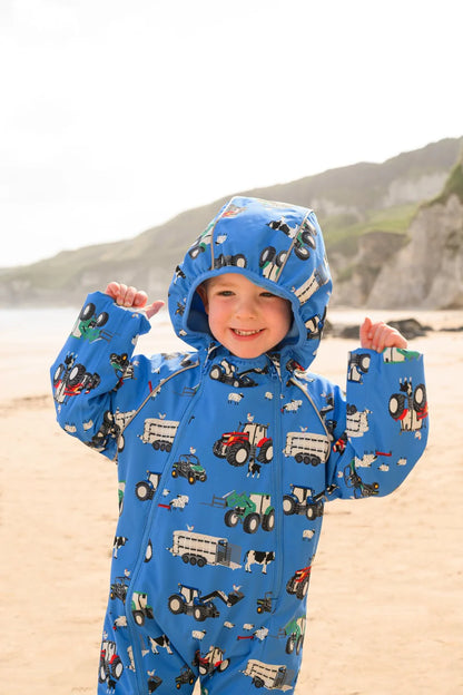 Lighthouse Jamie Puddle Suit - Farm Print