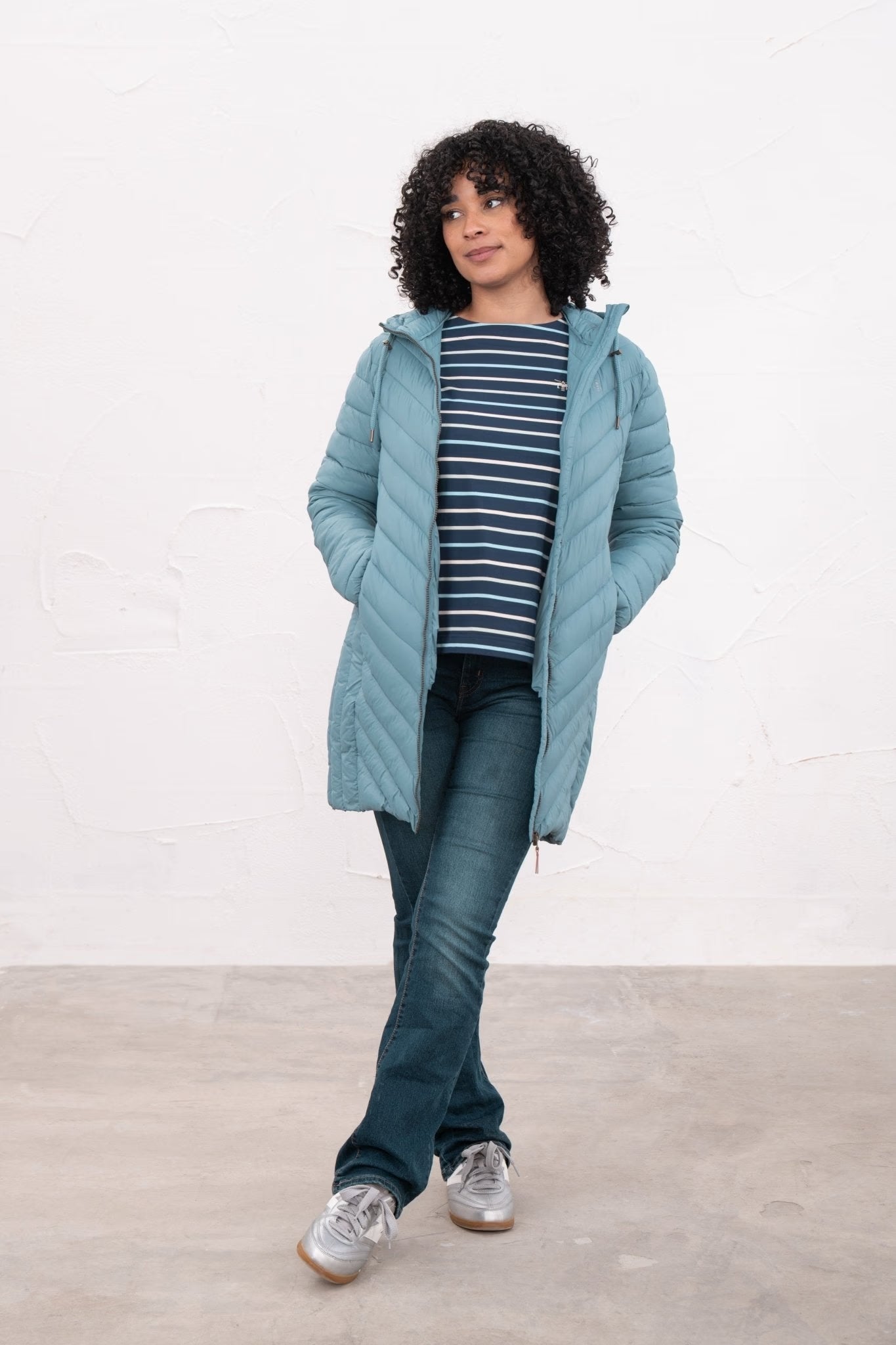 Lighthouse Laurel Coat - Bluestone