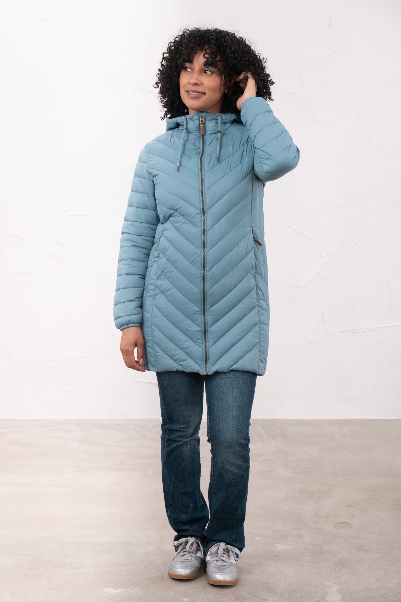 Lighthouse Laurel Coat - Bluestone