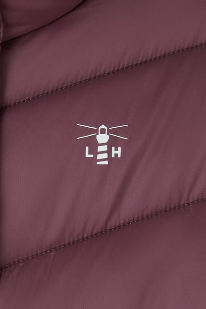 Lighthouse Laurel Mid-Length Coat in Cranberry
