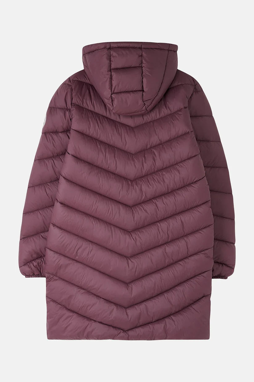 Lighthouse Laurel Mid-Length Coat in Cranberry