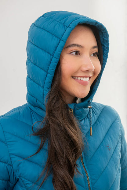 Lighthouse Laurel Coat in Teal