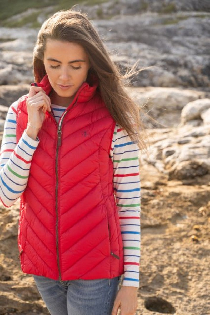 Lighthouse Laurel Gilet in Poppy