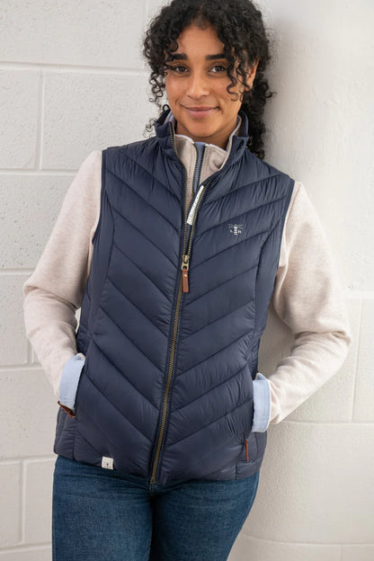 Lighthouse Laurel Gilet in Navy / Blue