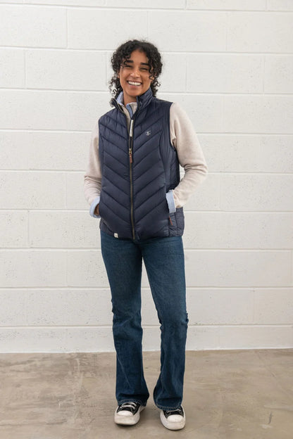 Lighthouse Laurel Gilet in Navy / Blue