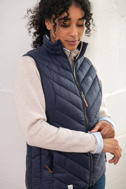 Lighthouse Laurel Gilet in Navy / Blue