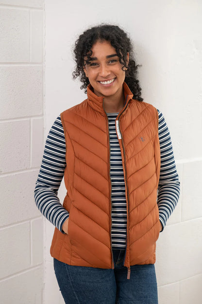 Lighthouse Laurel Gilet in Rust