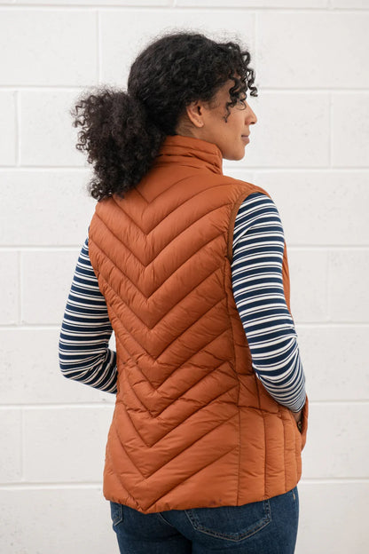 Lighthouse Laurel Gilet in Rust