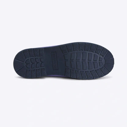 Merry People Bobbi Lavender & Navy Ankle Wellington Boot