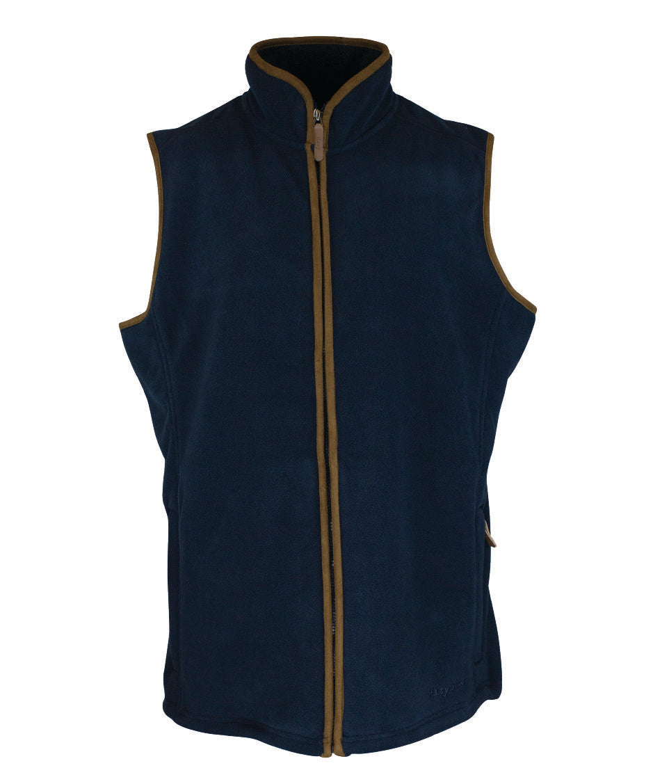 Oxford Blue Ladies Fleece Gilet in Navy