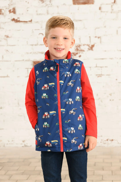 Lighthouse Children's Alex Gilet - Navy Blue Tractor