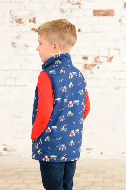 Lighthouse Children's Alex Gilet - Navy Blue Tractor