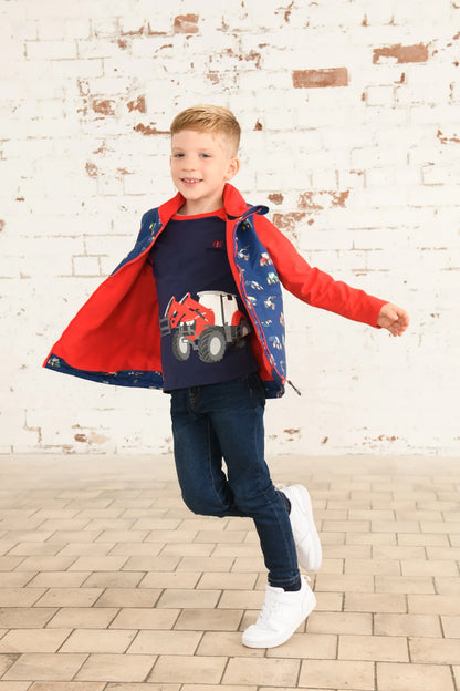 Lighthouse Children's Alex Gilet - Navy Blue Tractor