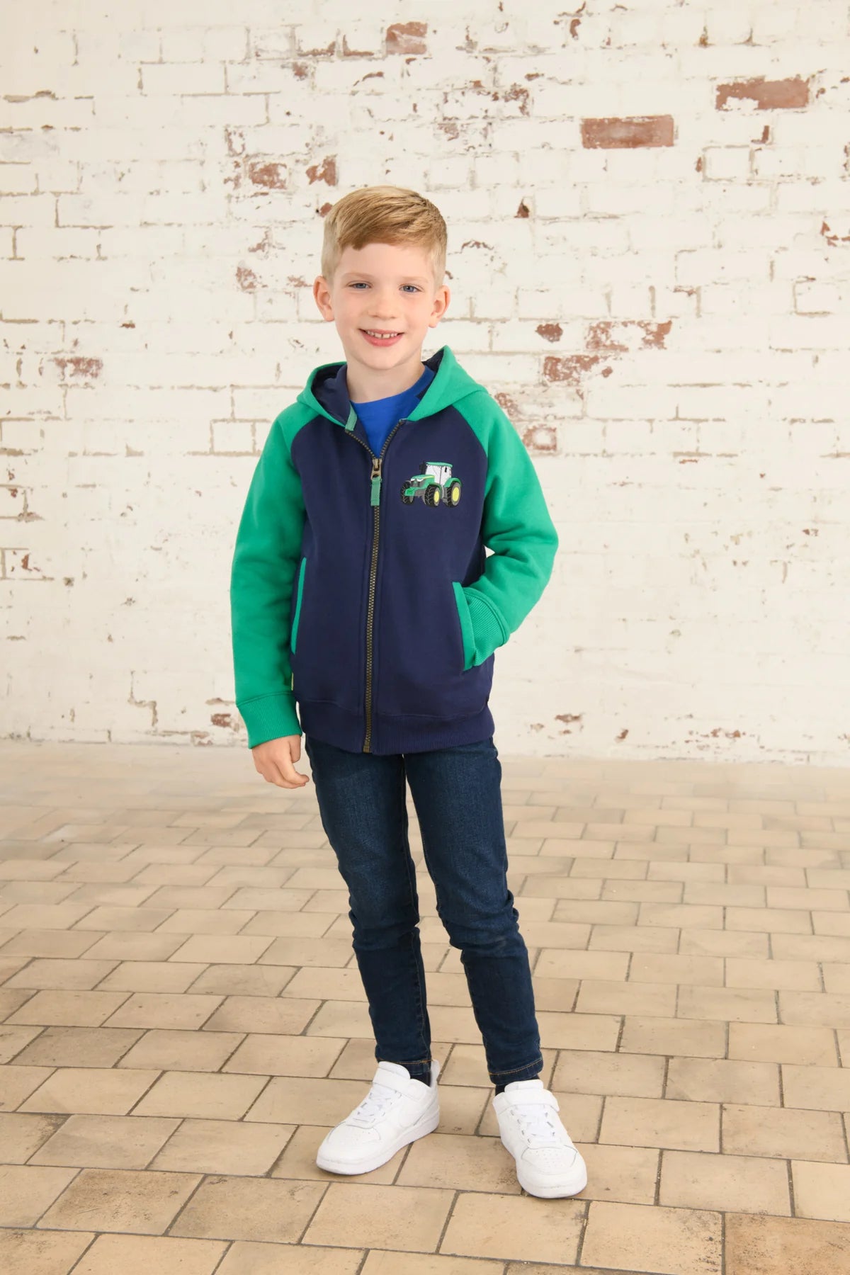 Lighthouse Jackson Full Zip Hoddie - Green Tractor