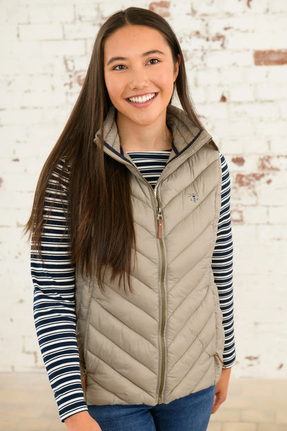 Lighthouse Laurel Gilet in Mocha