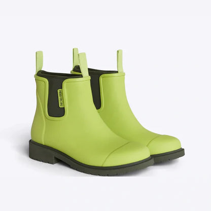 Merry People Bobbi Lime & Olive Ankle Wellington Boot