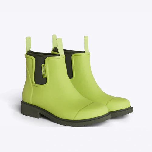 Merry People Bobbi Lime & Olive Ankle Wellington Boot