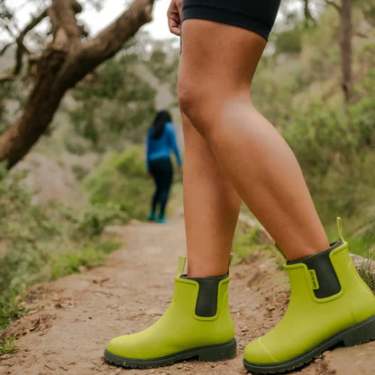 Merry People Bobbi Lime & Olive Ankle Wellington Boot