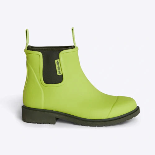 Merry People Bobbi Lime & Olive Ankle Wellington Boot