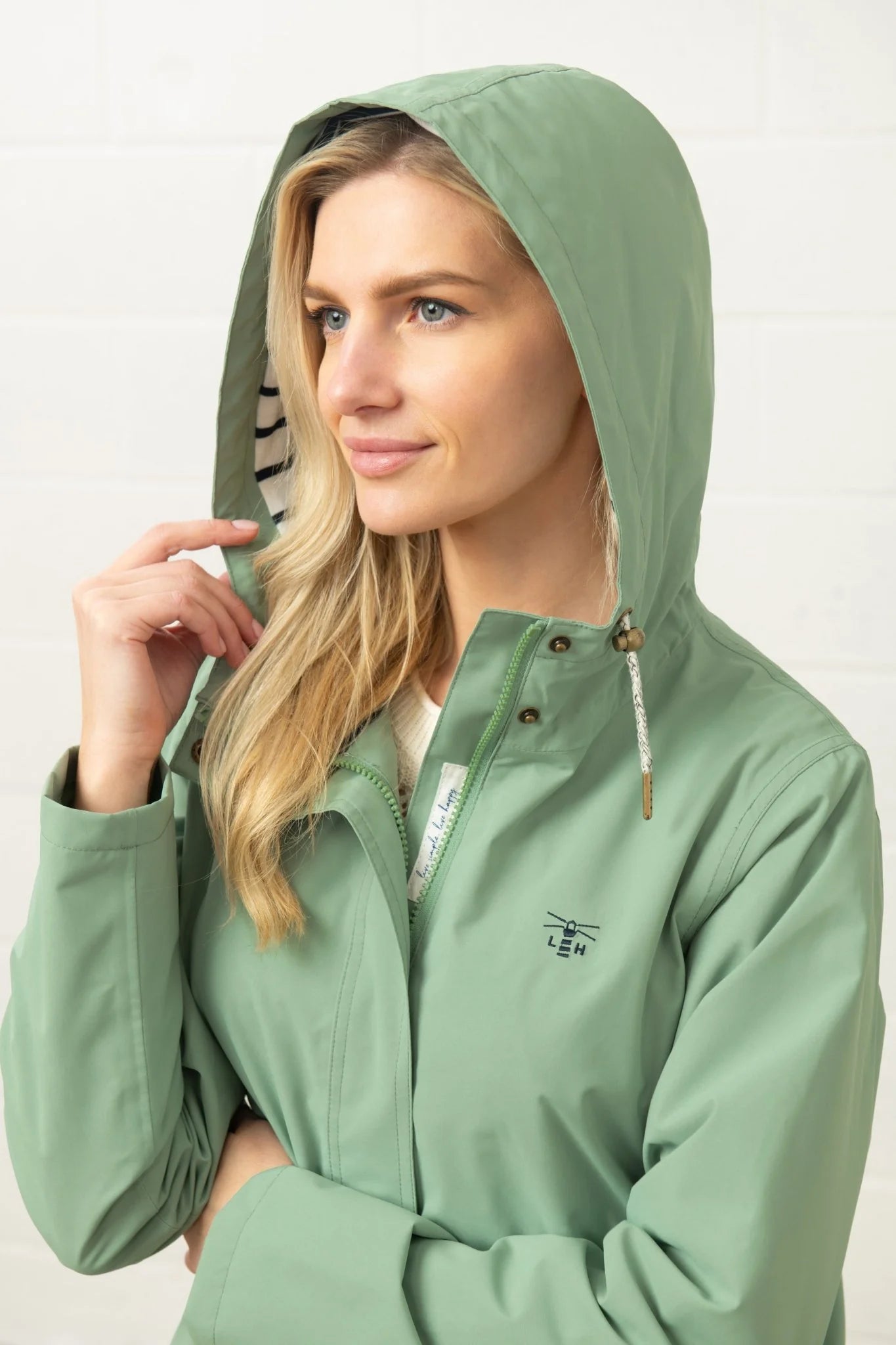 Lighthouse Ladies Beachcomber Long Jacket - Soft Sage