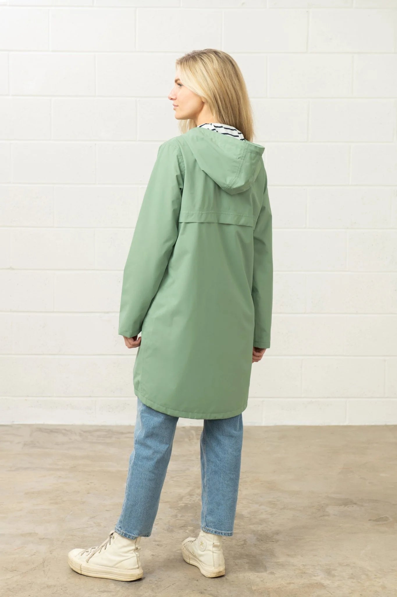 Lighthouse Ladies Beachcomber Long Jacket - Soft Sage