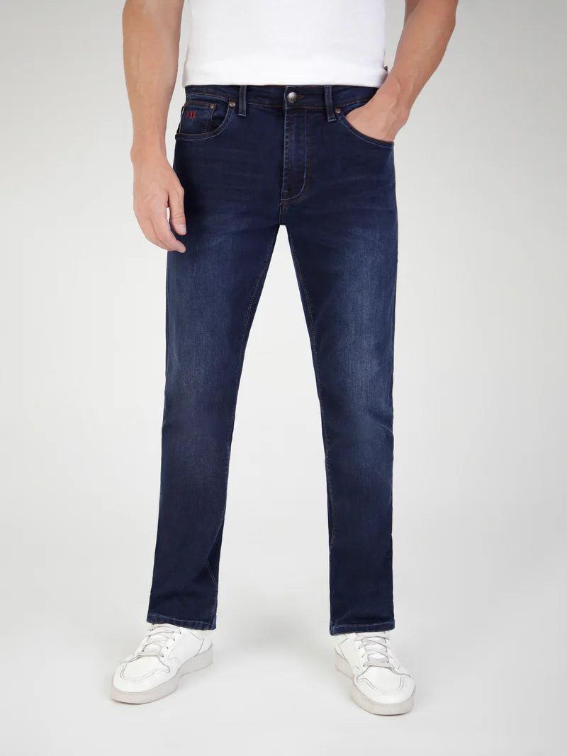 Mish Mash 1987 Straight Fit Mid Stretch Lot XX Blue / Black Jeans