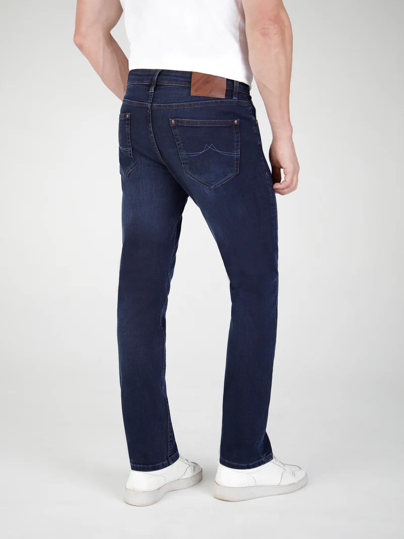 Mish Mash 1987 Straight Fit Mid Stretch Lot XX Blue / Black Jeans