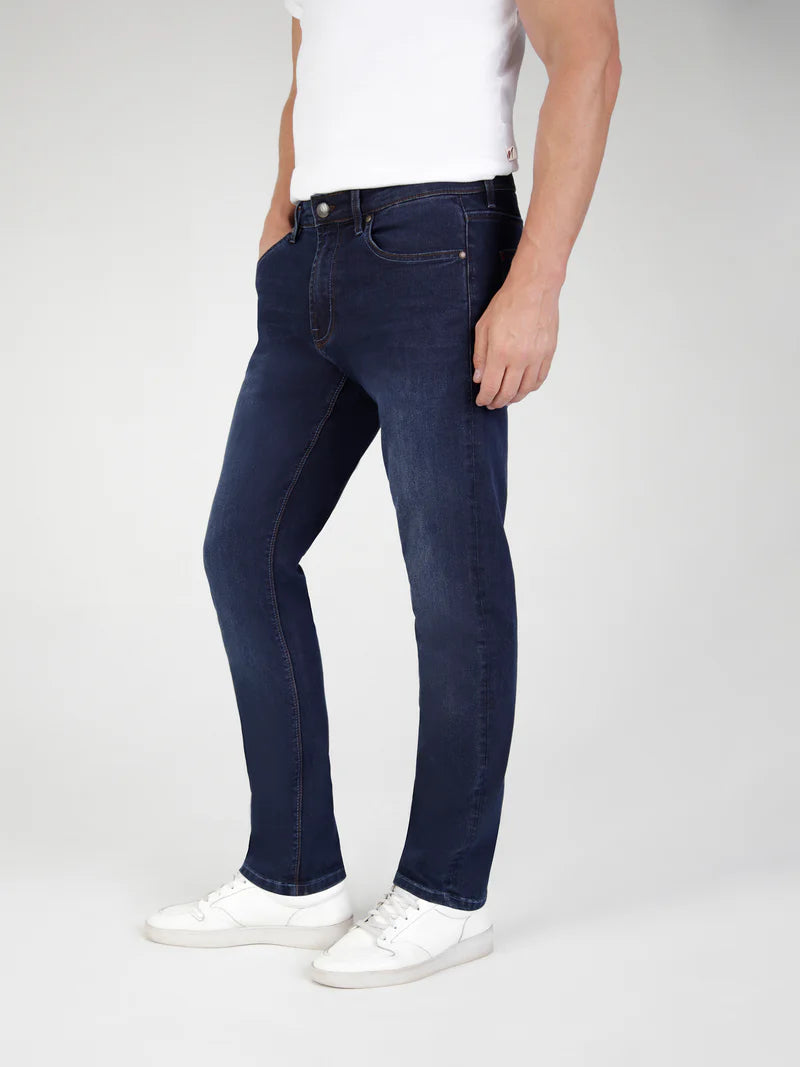 Mish Mash 1987 Straight Fit Mid Stretch Lot XX Blue / Black Jeans