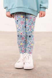 Lighthouse Mollie Leggings - Pastel Teal Floral