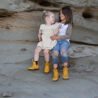 Merry People Kids Bobbi Mustard Yellow  Wellington Boot