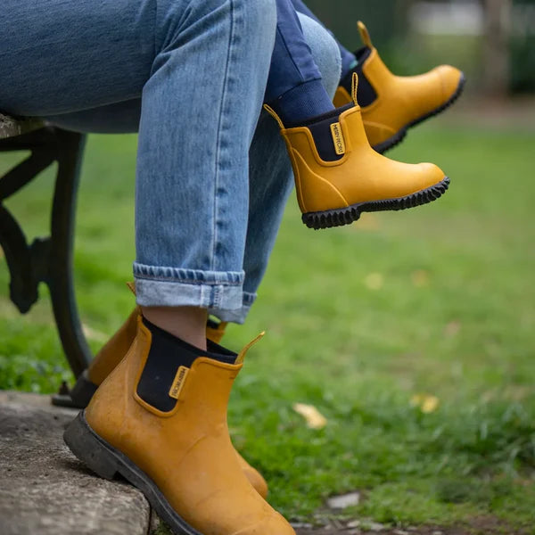 Merry People Kids Bobbi Mustard Yellow  Wellington Boot