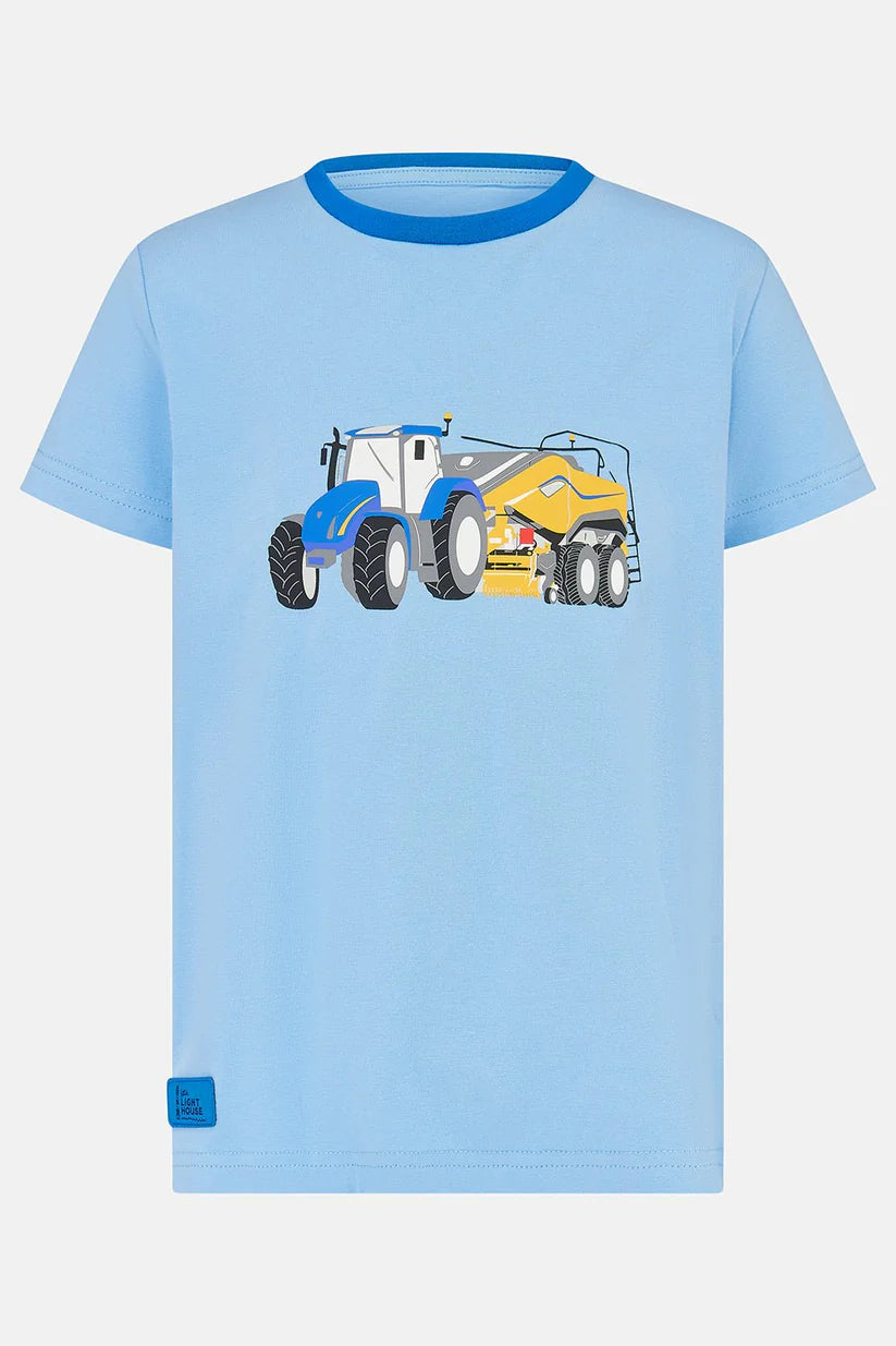 Lighthouse Oliver - Blue Tractor & Baler