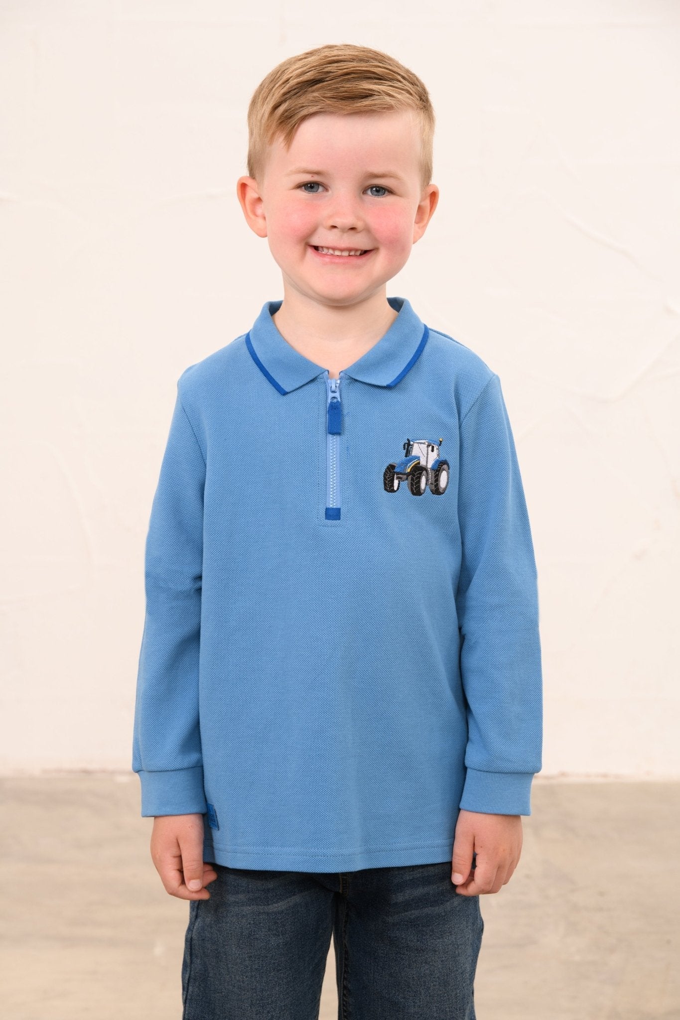 Lighthouse Pier Long Sleeve - Blue Tractor