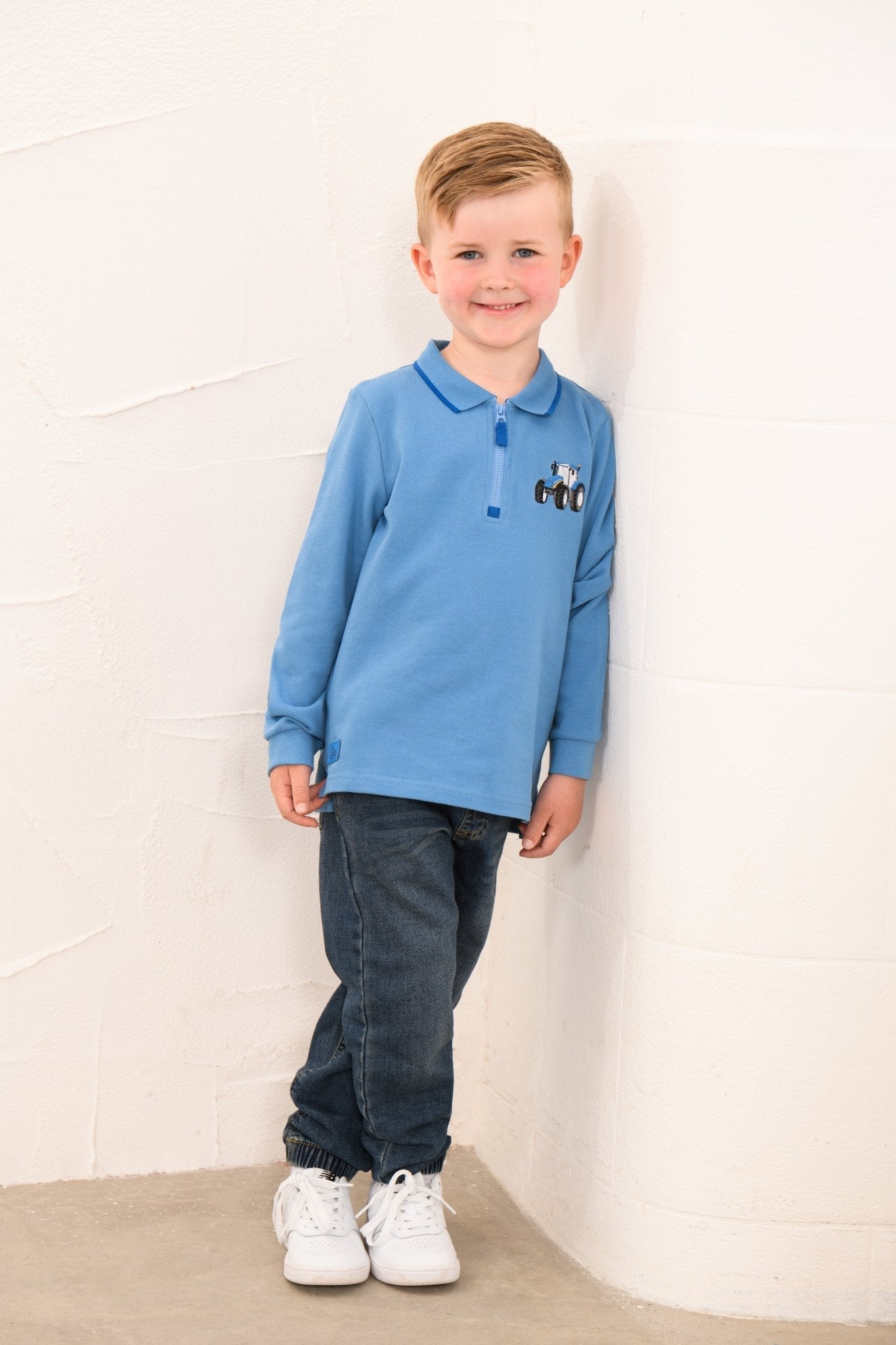Lighthouse Pier Long Sleeve - Blue Tractor