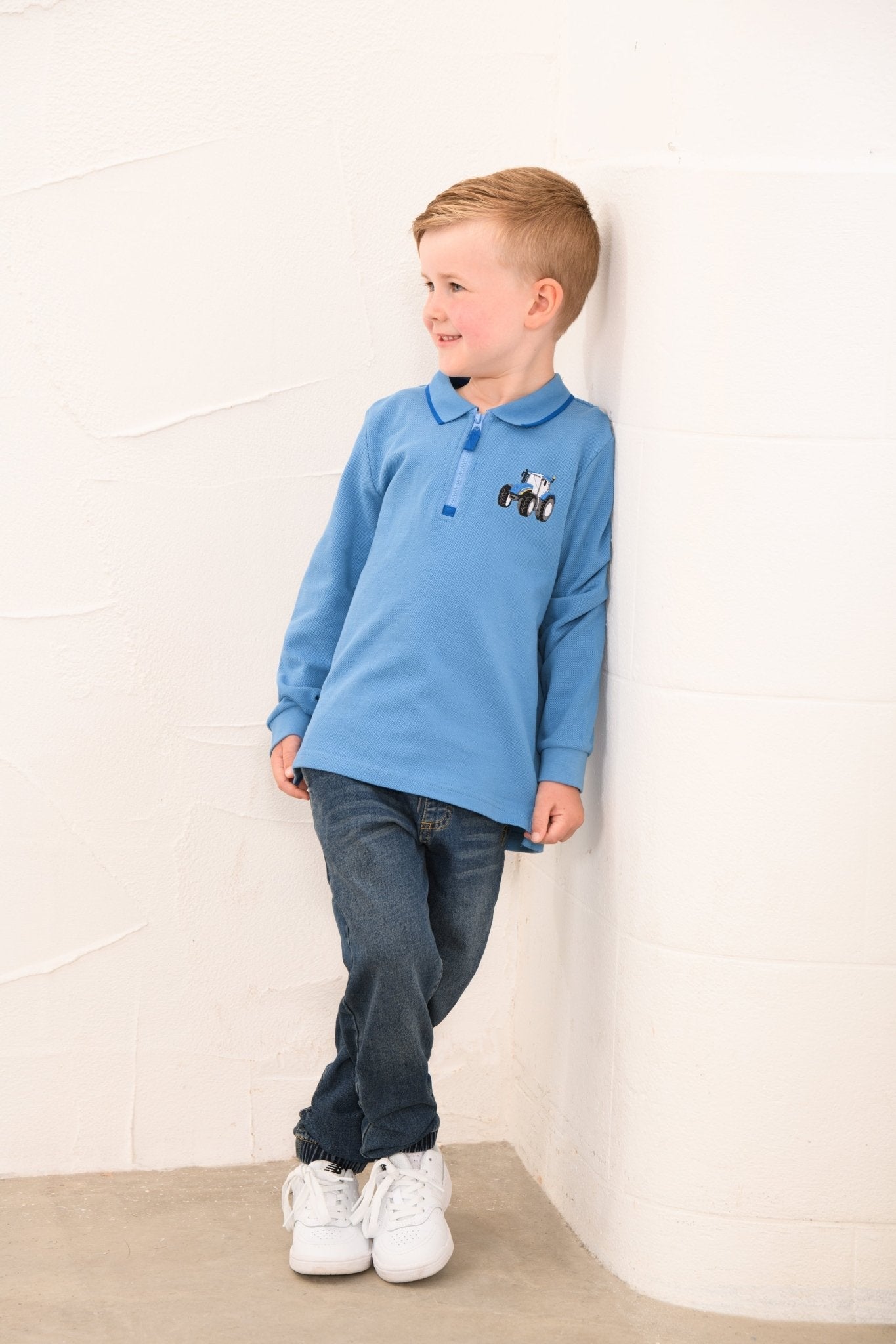 Lighthouse Pier Long Sleeve - Blue Tractor