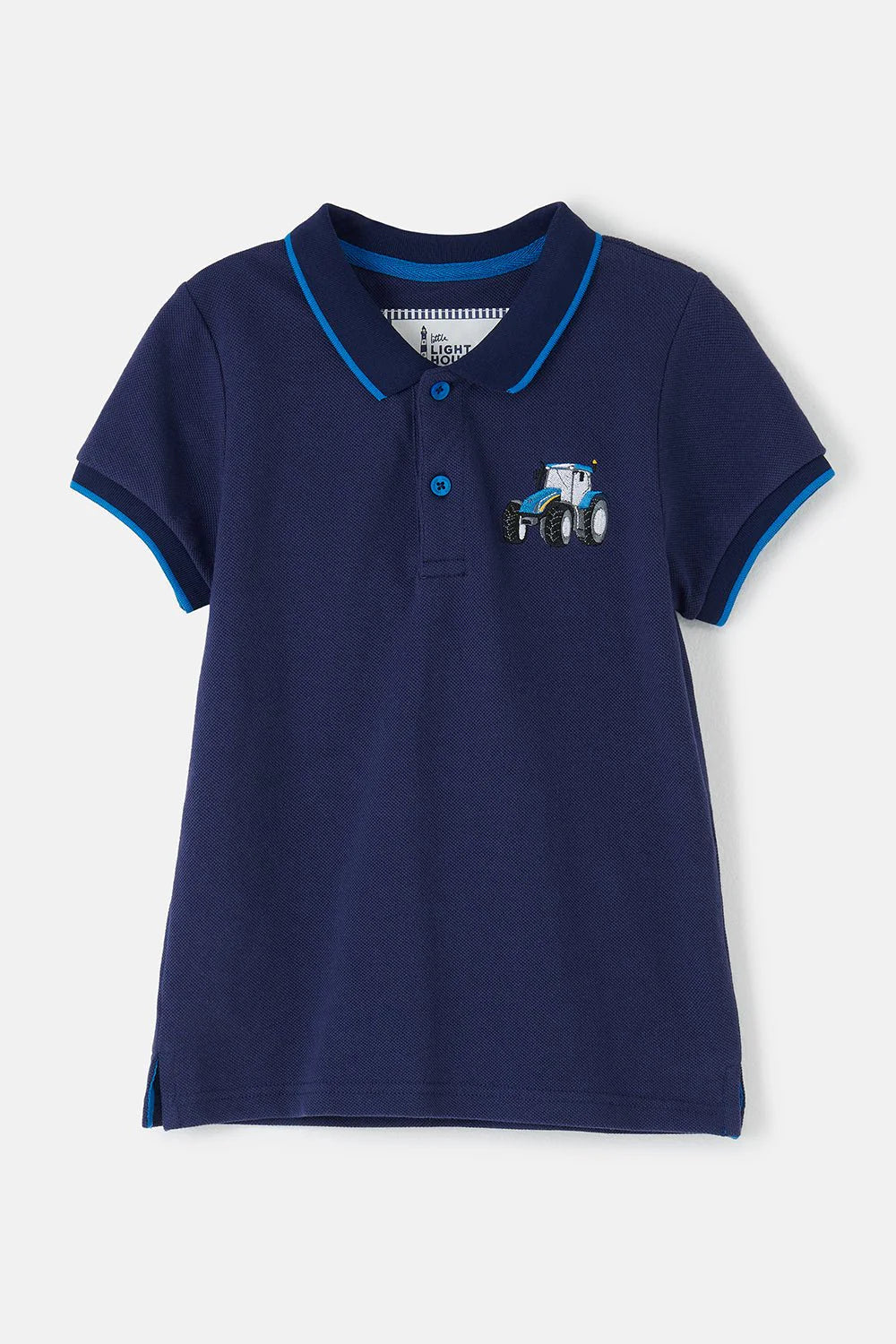 Lighthouse Pier Polo Shirt - Blue Tractor
