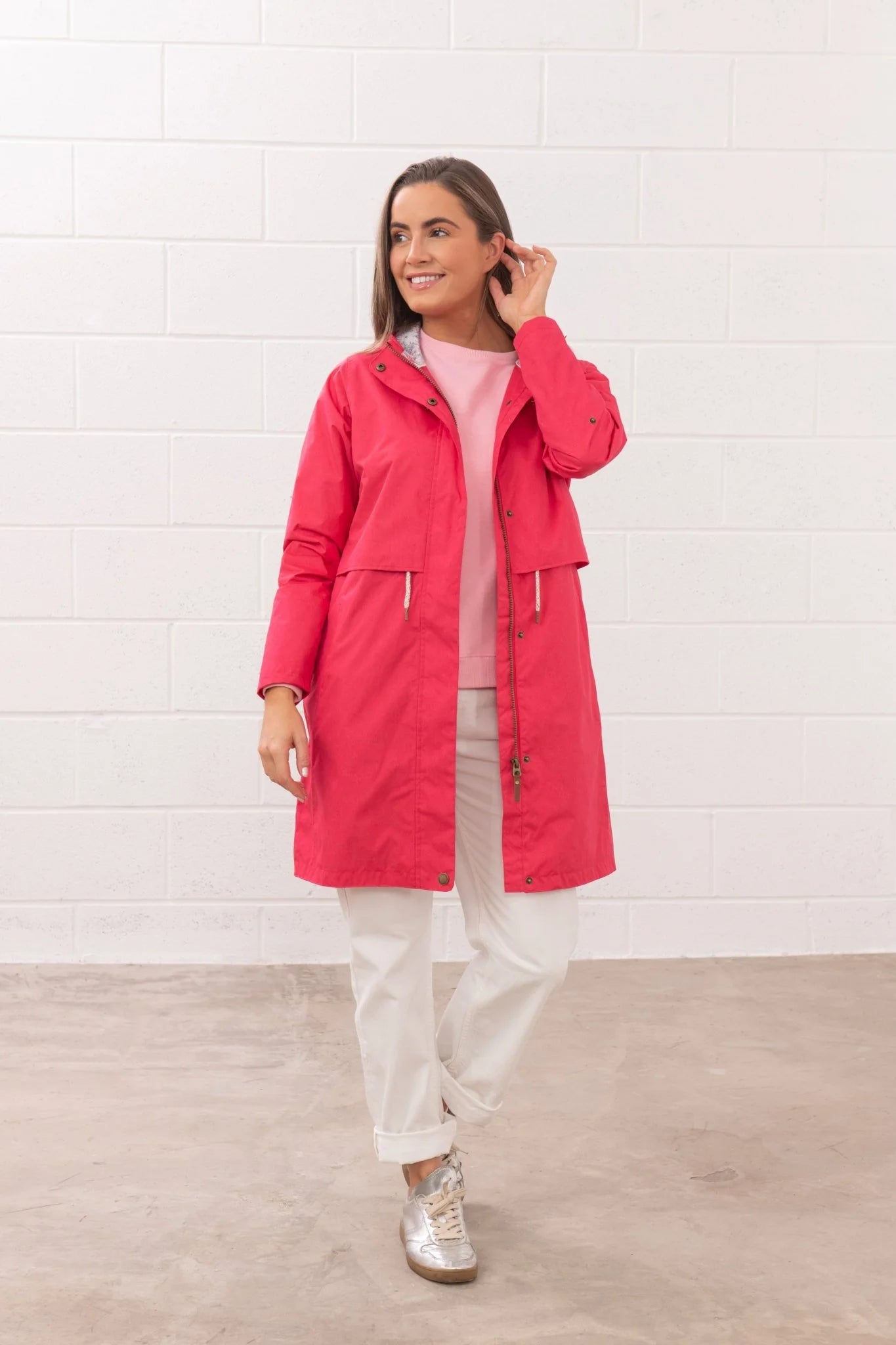 Lighthouse Pippa Coat - Raspberry