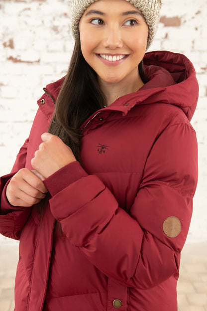 Lighthouse Savannah Long Coat  - Maroon