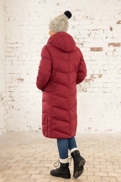 Lighthouse Savannah Long Coat  - Maroon