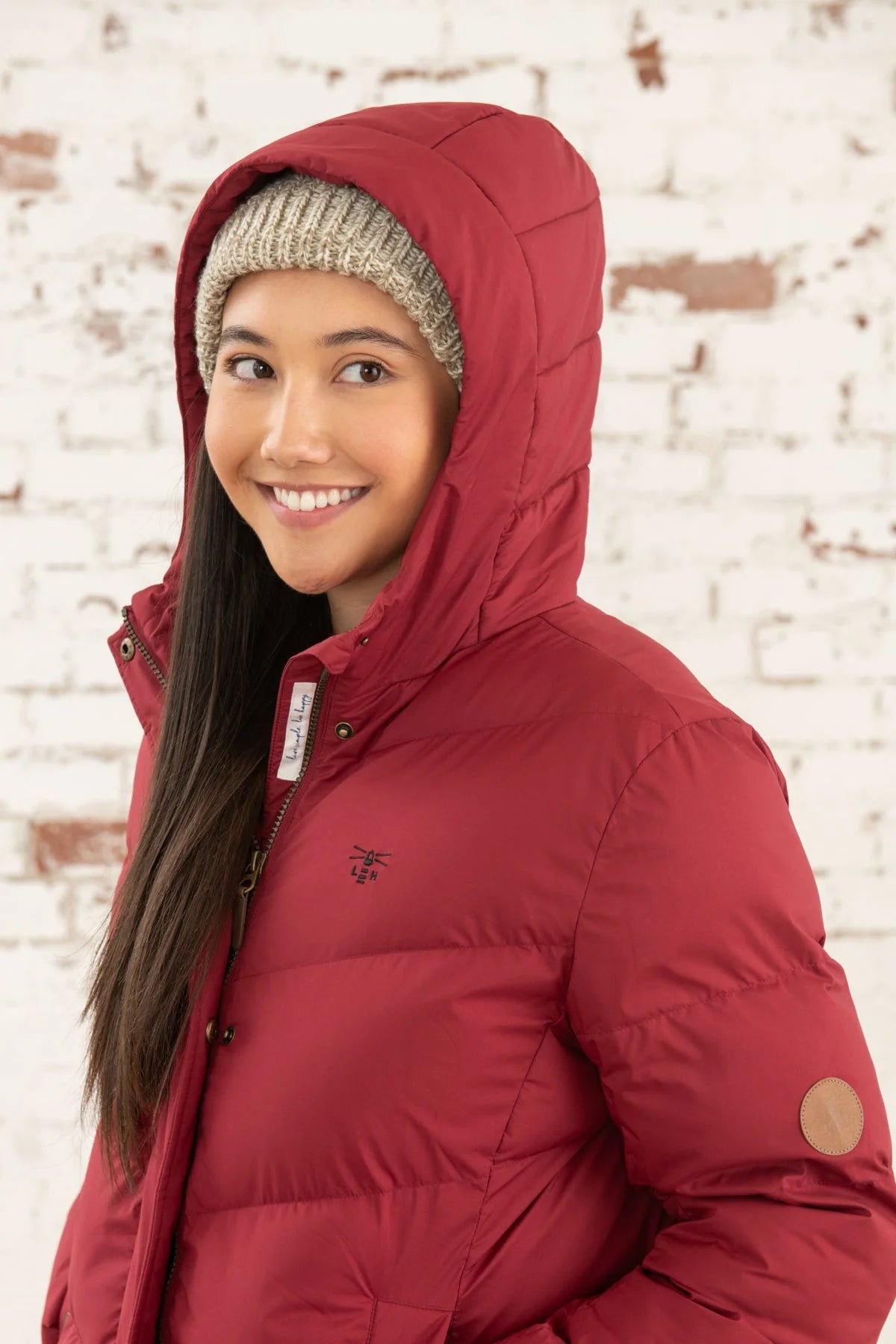 Lighthouse Savannah Long Coat  - Maroon
