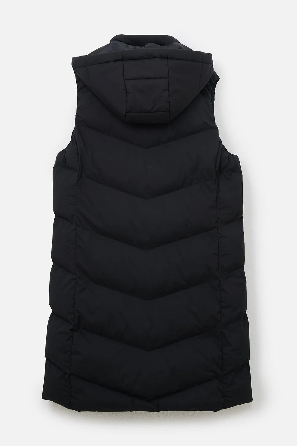 Long black sleeveless gilet store