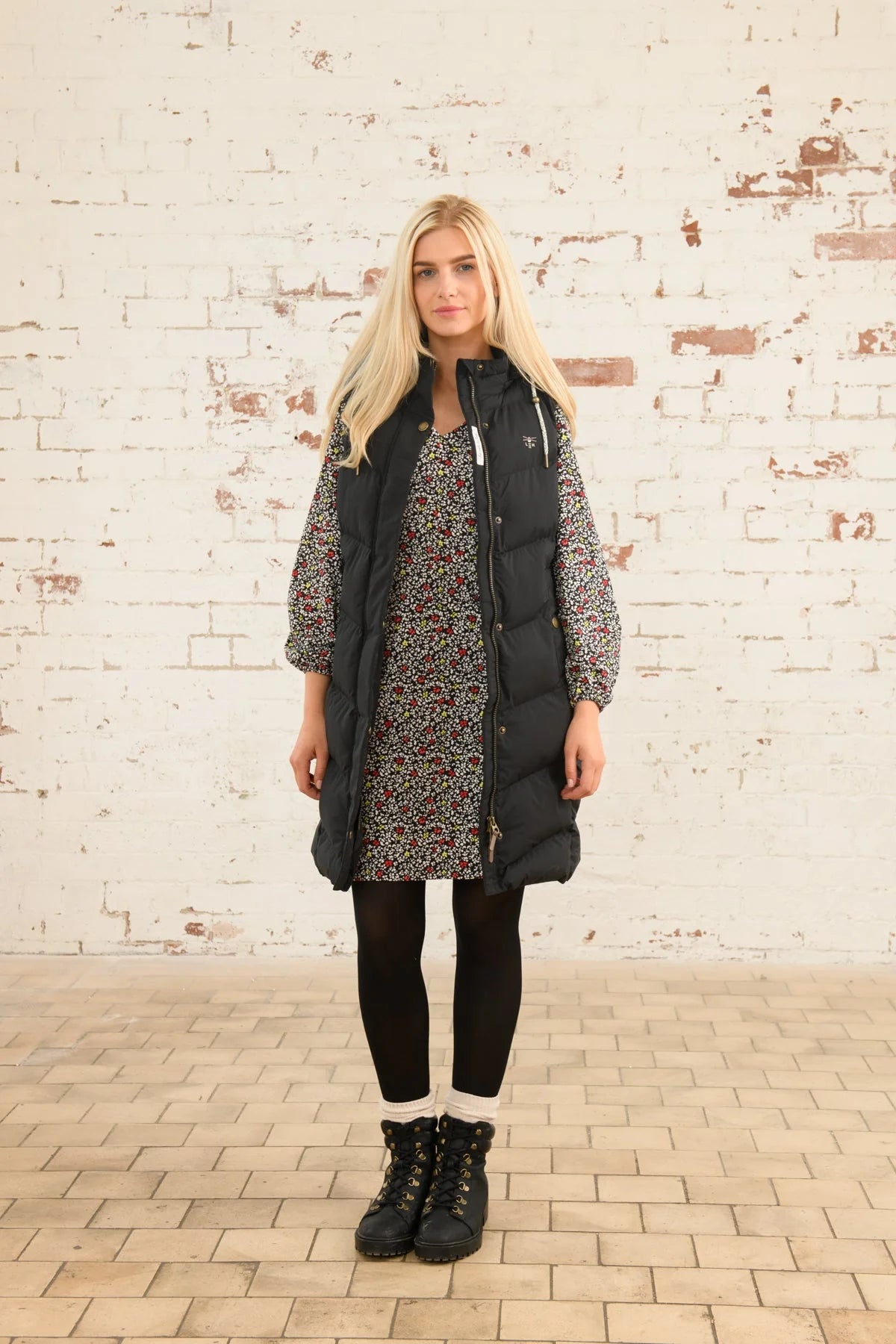 Lighthouse Savannah Long Gilet - Black