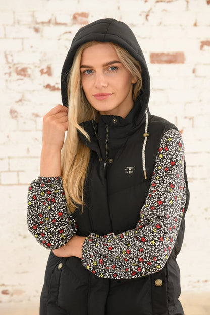 Lighthouse Savannah Long Gilet - Black